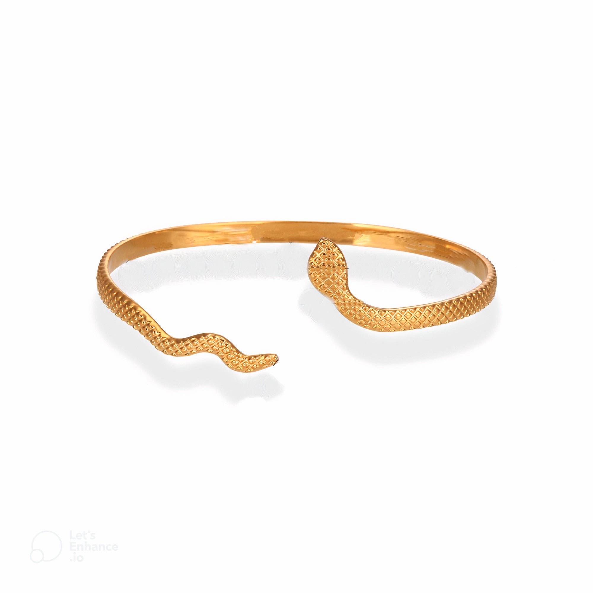 Minimalistic Snake 18K Golden Plated Bracelet - Femerald