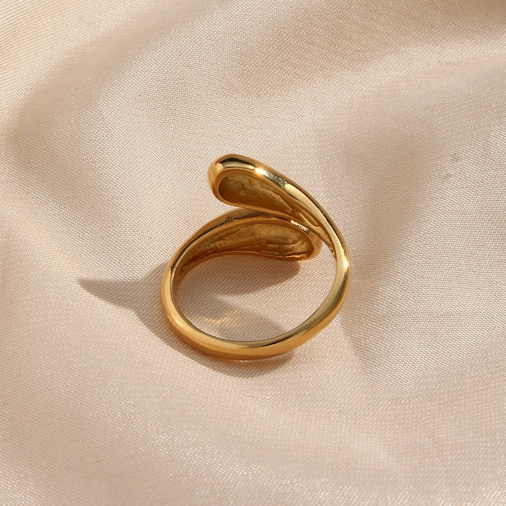 Infinity 18K Gold Plated Adjustable Ring - Femerald